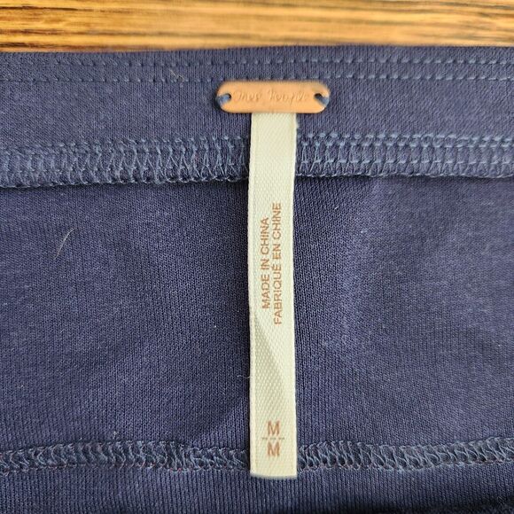 Free People Velvet Damask Stretch Mini Skirt Medium Womens Lace Purple Blue Y2K - Picture 8 of 9